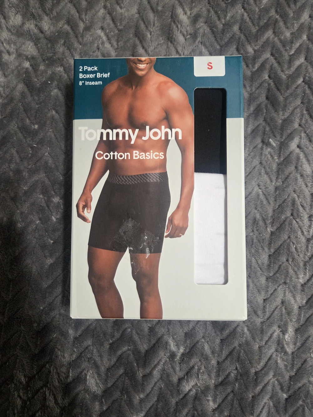 Tommy John Cotton Basics 2-Pack Boxer Briefs - Black & White
